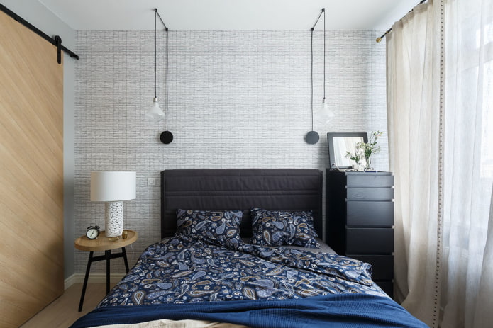Quarto de 9 metros quadrados em estilo moderno