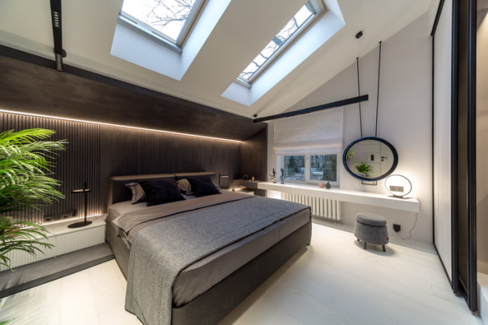 quarto com área de estudo