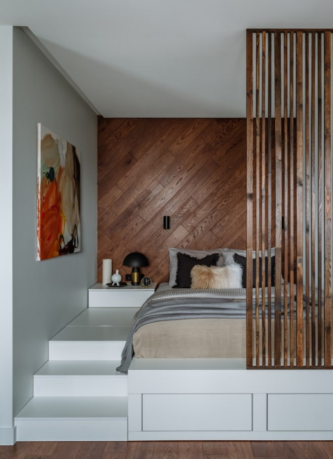 cama podium no interior