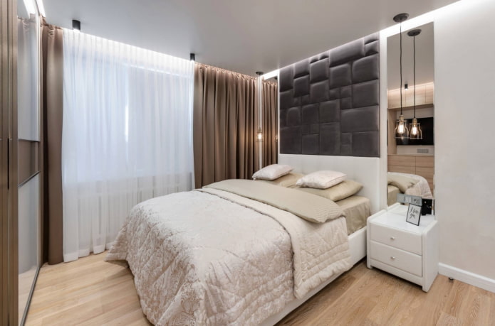 pendentes em ambos os lados da cama
