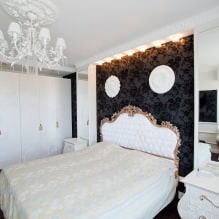 Design de parede no quarto: seleção de cores, opções de acabamento, 130 fotos no interior - 22