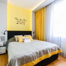 Design de parede no quarto: escolha de cor, opções de acabamento, 130 fotos no interior - 26