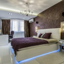 Design de parede do quarto: escolha de uma cor, opções de acabamento, 130 fotos no interior - 9