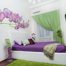 Design de parede do quarto: seleção de cores, opções de acabamento, 130 fotos no interior - 17