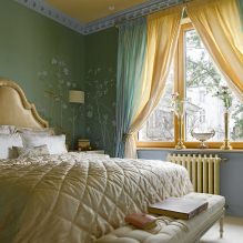 Design de parede no quarto: seleção de cores, opções de acabamento, 130 fotos no interior - 24