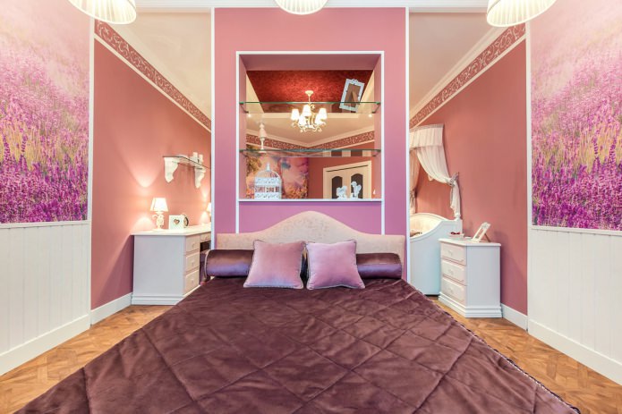 paredes rosa no quarto