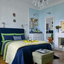 Design de parede no quarto: escolha de cor, opções de acabamento, 130 fotos no interior - 27