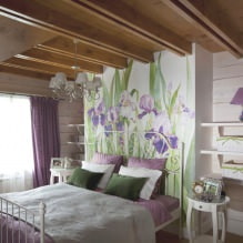 Design de parede do quarto: seleção de cores, opções de acabamento, 130 fotos no interior-13