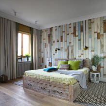 Design de parede do quarto: seleção de cores, opções de acabamento, 130 fotos no interior - 16
