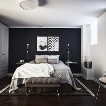 Design de parede do quarto: seleção de cores, opções de acabamento, 130 fotos no interior - 15