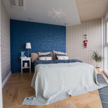 Design de parede do quarto: seleção de cor, opções de acabamento, 130 fotos no interior-6