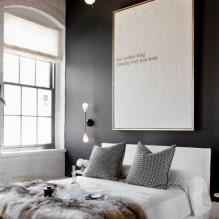 Design de parede do quarto: seleção de cor, opções de acabamento, 130 fotos no interior-4