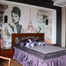 Design de parede do quarto: seleção de cores, opções de acabamento, 130 fotos no interior-21