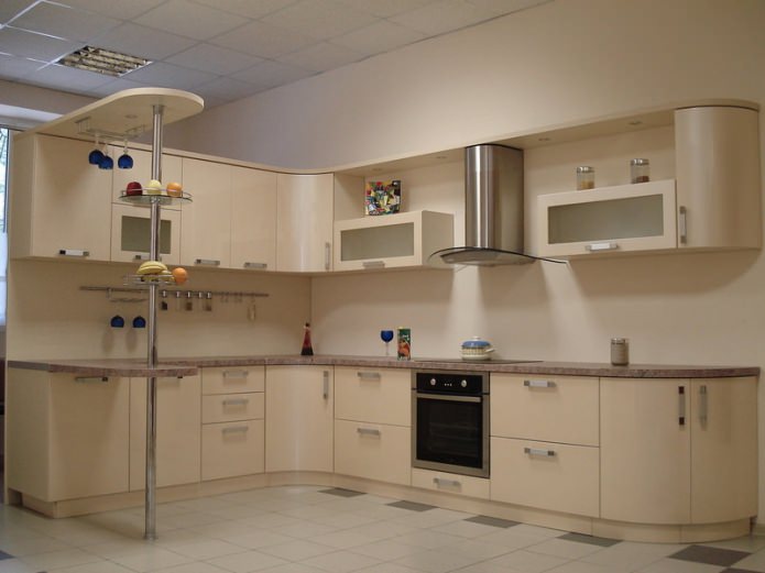 Conjunto de cozinha bege