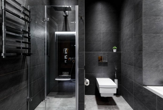 interior de banheiro em estilo minimalista