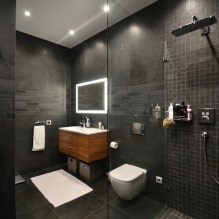 Interior de um banheiro combinado com vaso sanitário-1