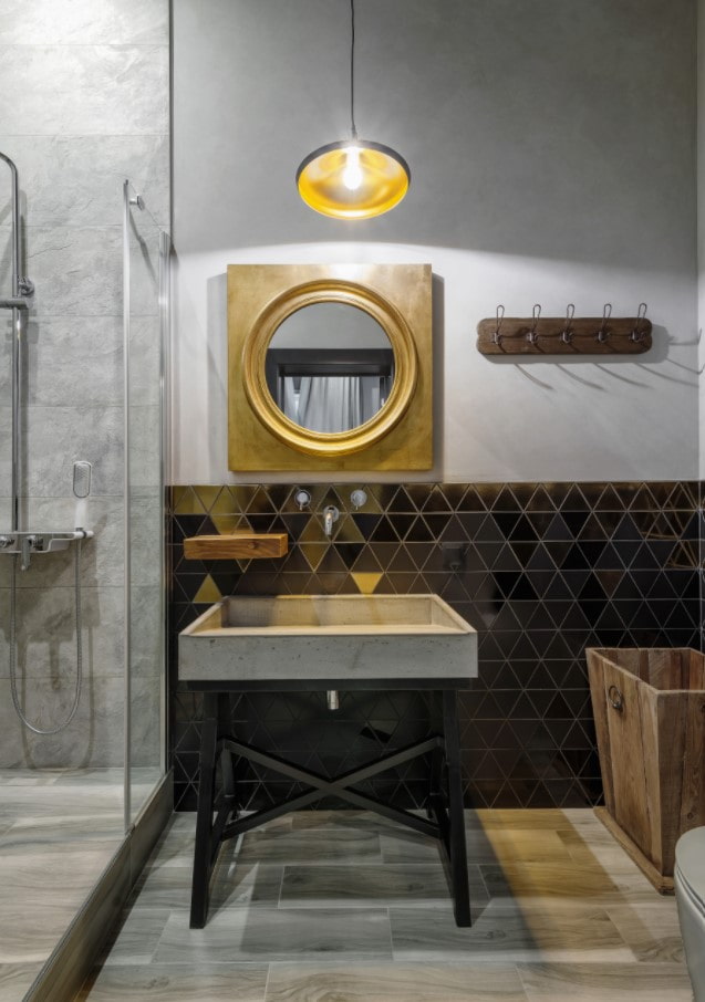 design incomum de banheiro