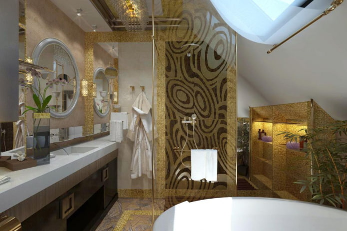banheiro em estilo art déco