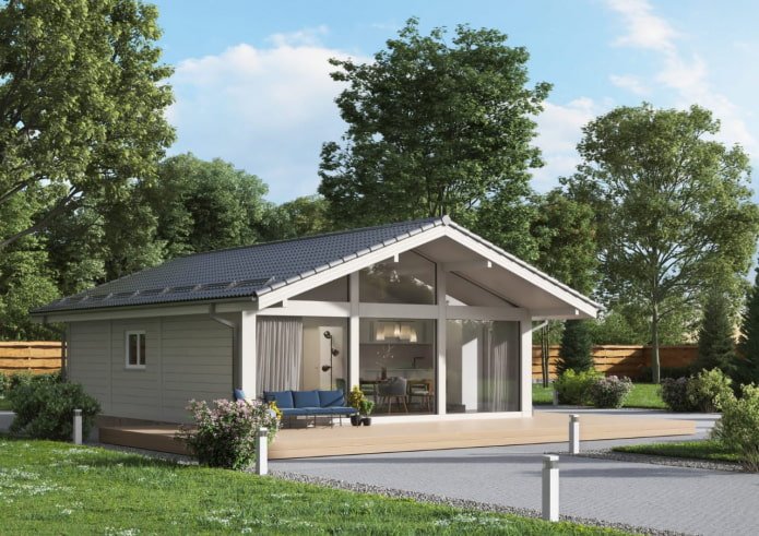 pequena casa em estilo enxaimel