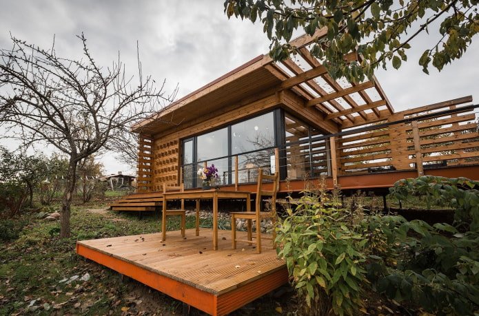 casa em enxaimel com terraço