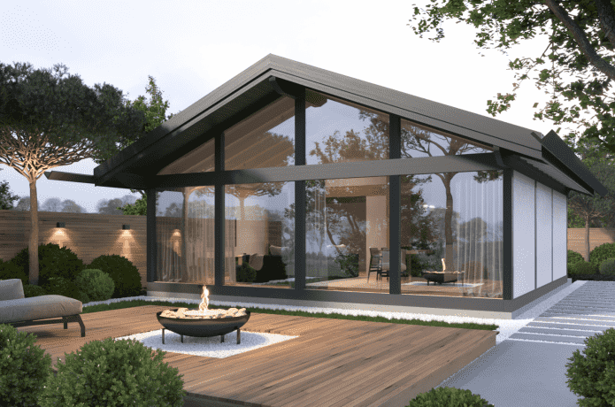 casa em enxaimel com terraço