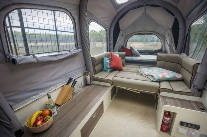 local para dormir em um motorhome