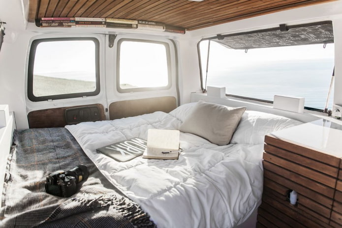 local para dormir em um motorhome