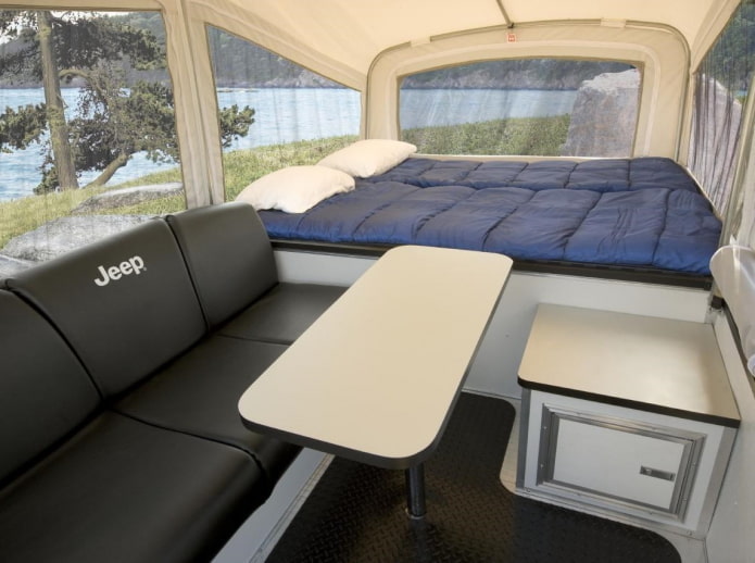local para dormir em um motorhome