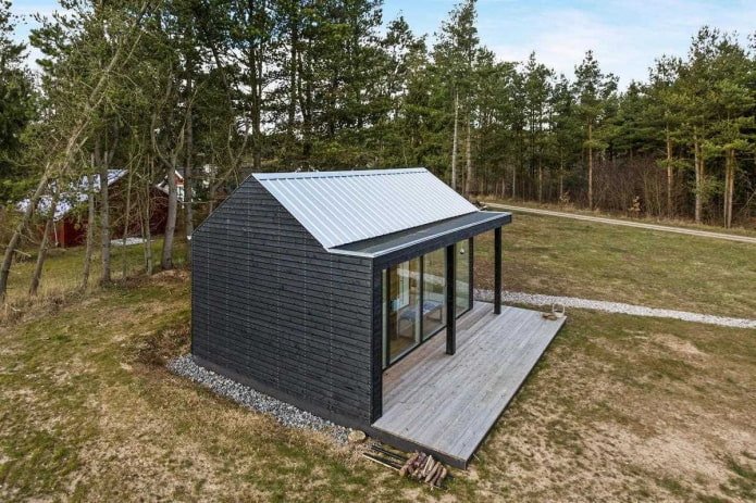 pequena casa em estilo escandinavo