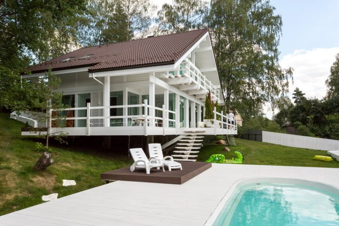 casa com piscina