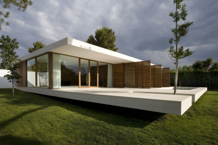 casa térrea em estilo high-tech