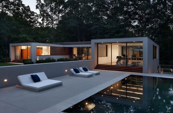 casa térrea em estilo high-tech