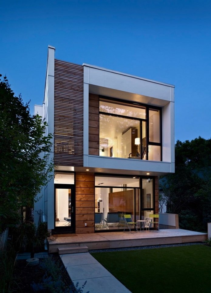 casa pequena em estilo high-tech