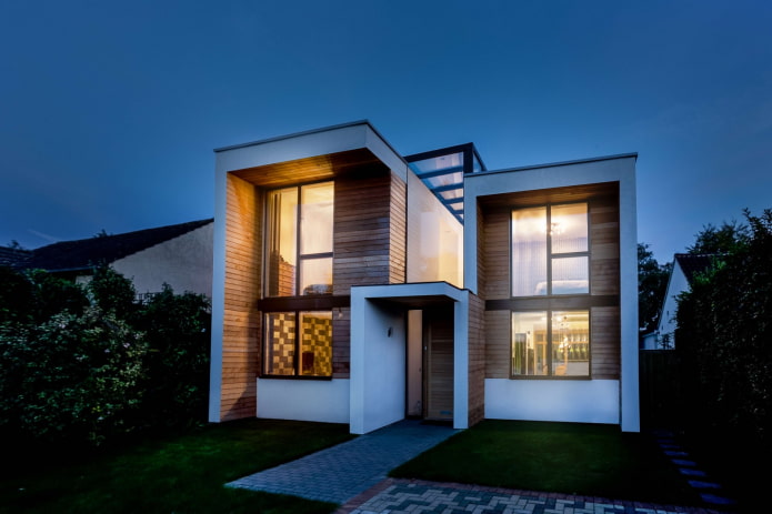 casa pequena em estilo high-tech