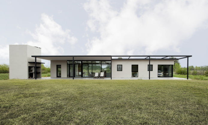 casa térrea em estilo high-tech