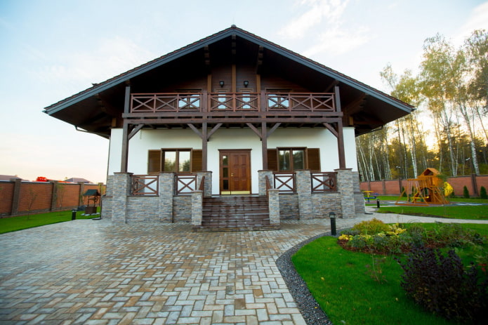 casa com fachada rebocada