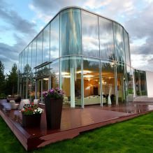 Casas com janelas panorâmicas: 70 melhores fotos e soluções inspiradoras - 13