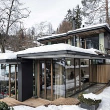 Casas com janelas panorâmicas: 70 melhores fotos e soluções inspiradoras - 7