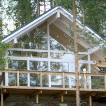 Casas com janelas panorâmicas: 70 melhores fotos inspiradoras e soluções-5