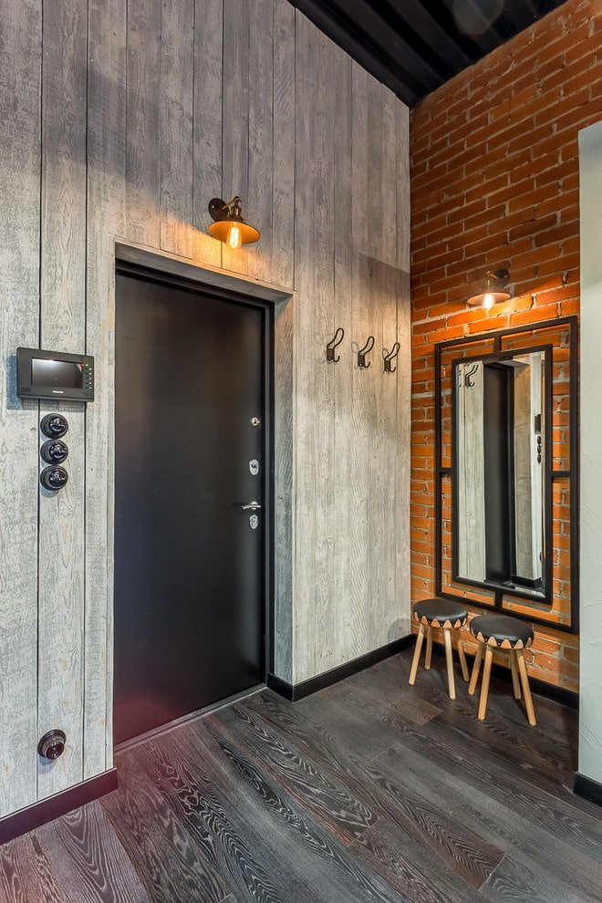 portas pretas no interior estilo loft