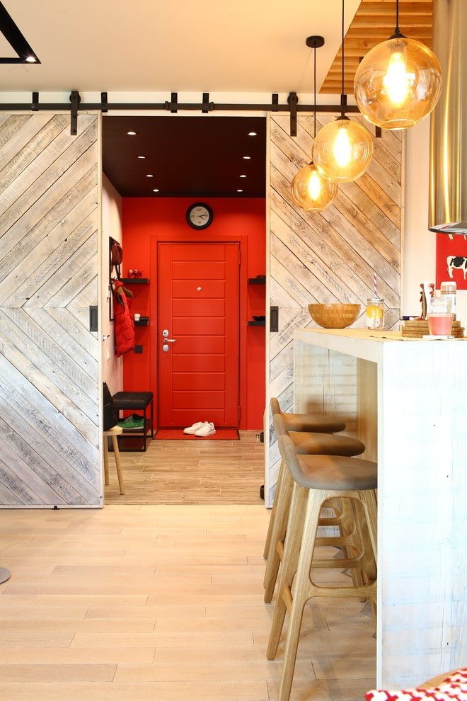 portas no interior no estilo loft