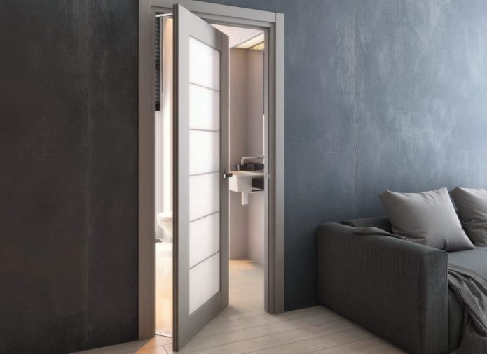 portas rotativas no interior em estilo loft