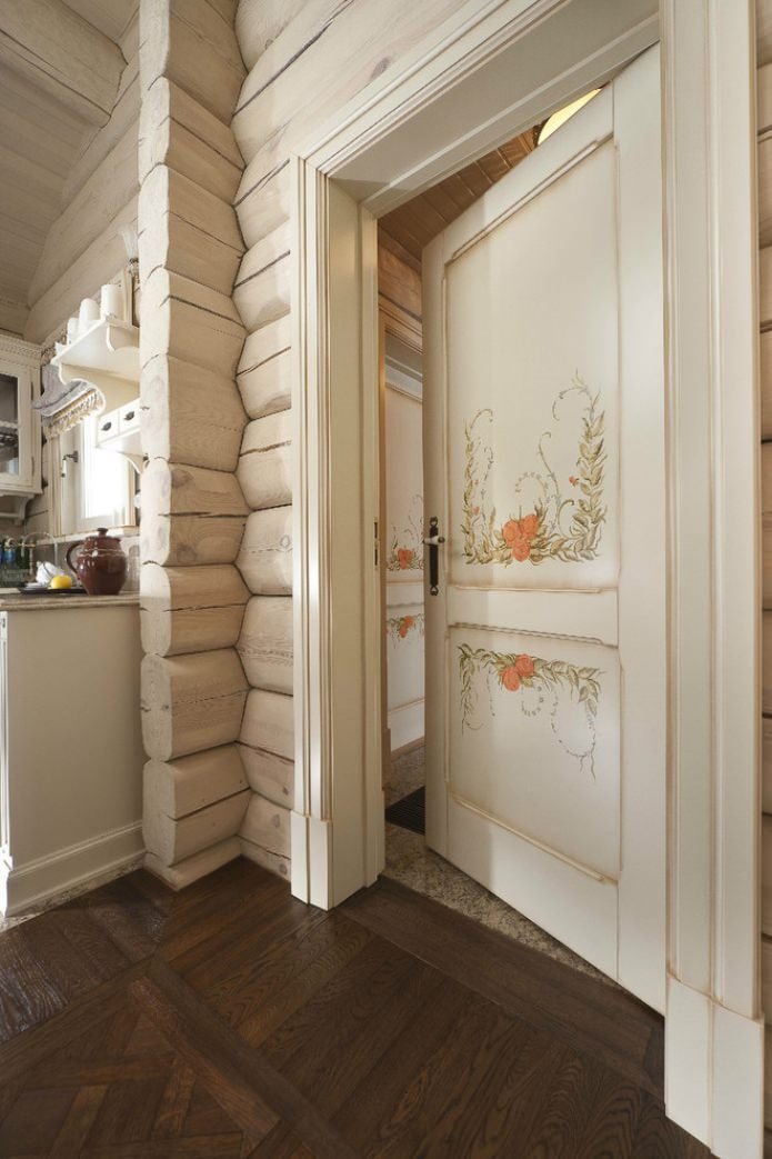 portas pintadas no interior no estilo provençal