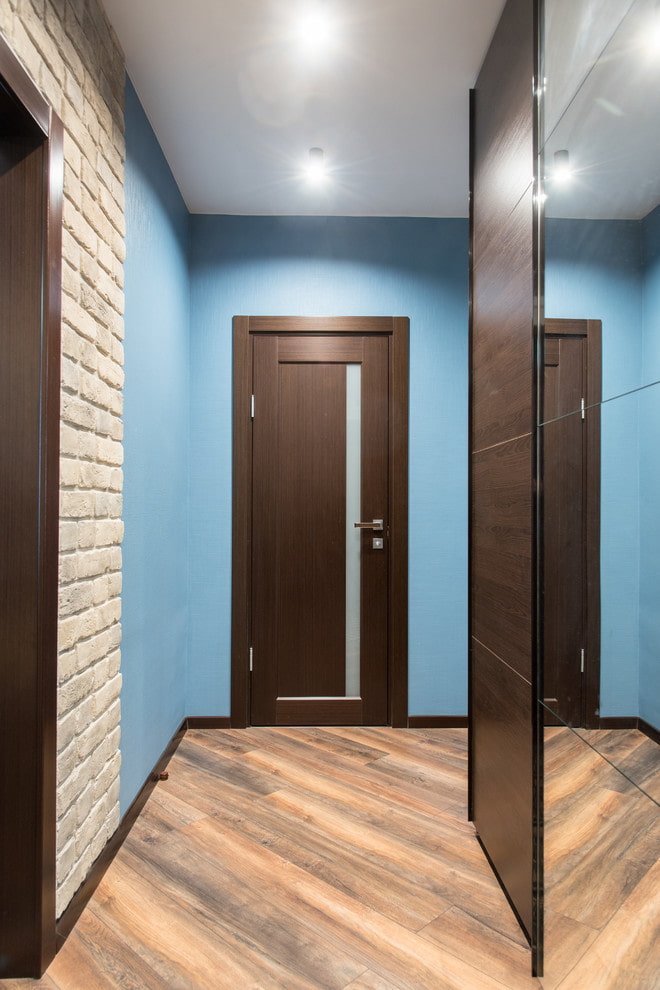 Portas de laminado claro e wengué