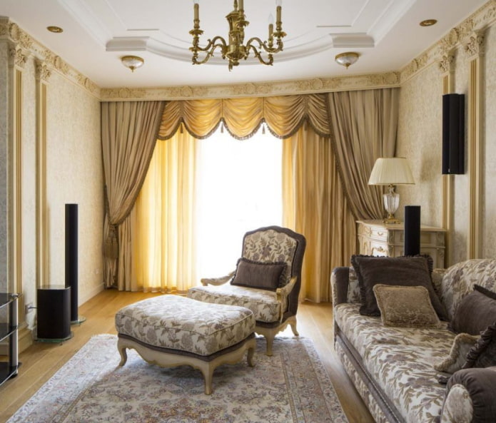 conjunto de cortinas com lambrequim