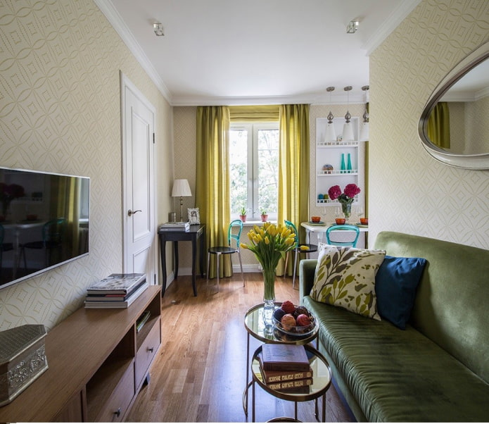 Sala de estar com passagem
