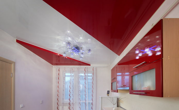 teto vermelho e branco