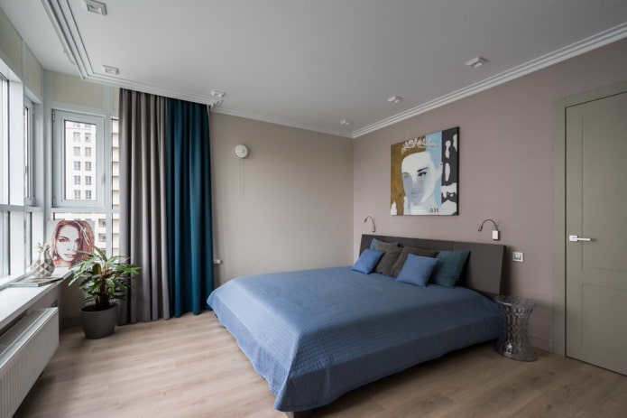 cortinas blackout de duas cores no interior
