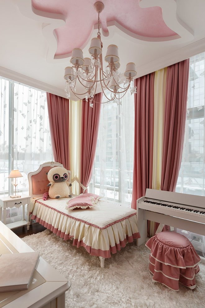 cortinas de duas cores no interior