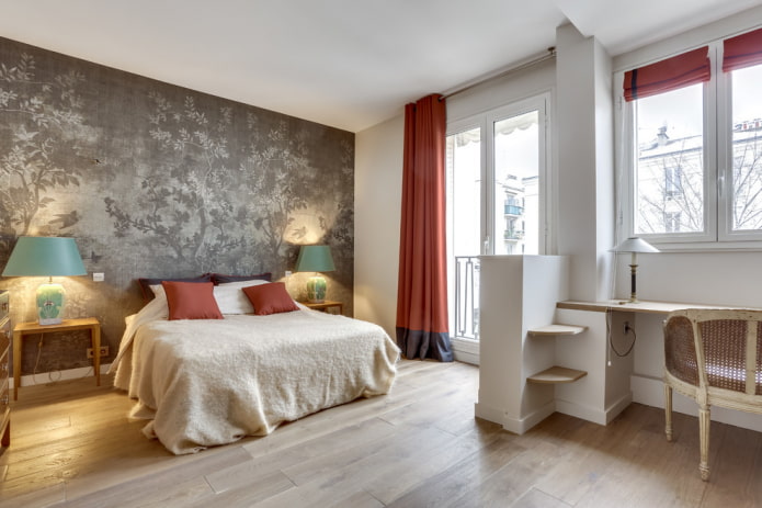 cortinas bicolores com ilhós